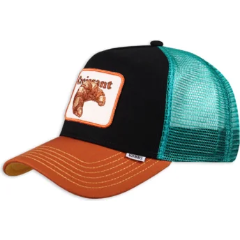 Djinns Croissant HFT Food Black, Blue and Brown Trucker Hat