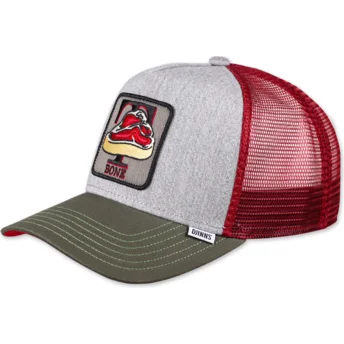 Mützen gebogen grau snapback T-Bone HFT Food von Djinns