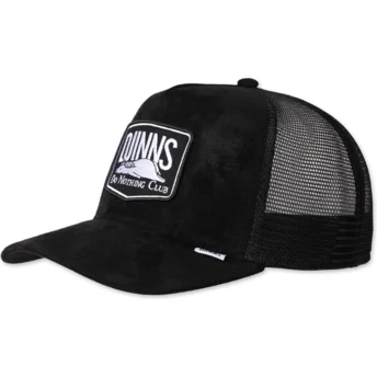Mützen gebogen schwarz snapback Do Nothing Club HFT DNC 3.0 Hairy Suede von Djinns