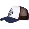 weisse-braune-und-blaue-trucker-kappe-lazy-mermaid-hft-lazy-days-are-the-best-days-von-djinns