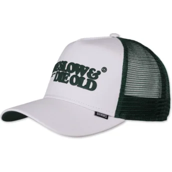 Mützen gebogen weiß snapback Live Slow & Die Old HFT LSDO von Djinns