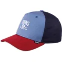 blaue-und-rote-verstellbare-gebogene-kappe-do-nothing-club-hft-dnc-mix-fabric-von-djinns