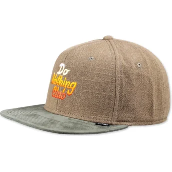 Djinns Flat Brim Do Nothing Club DNC Hippie Green Snapback Cap