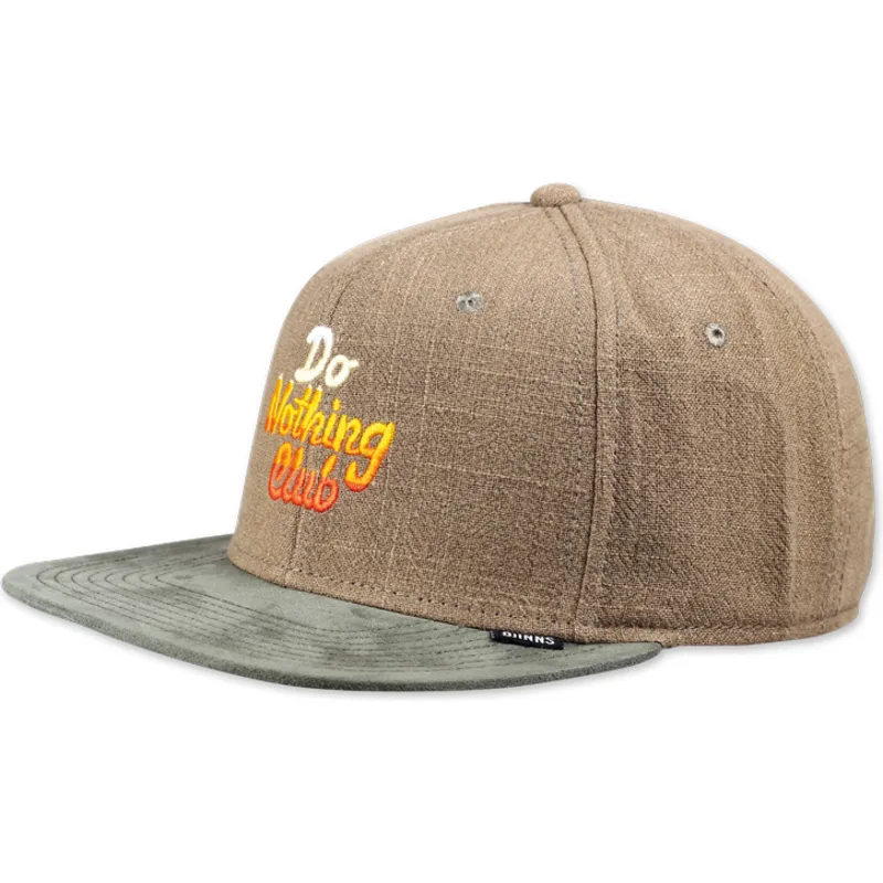 mutzen-flach-grun-snapback-von-djinns