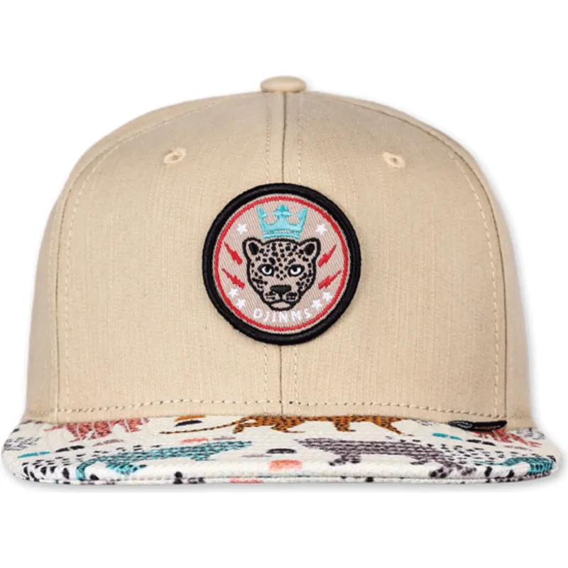 mutzen-flach-beige-snapback-von-djinns