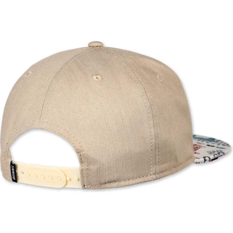 mutzen-flach-beige-snapback-von-djinns