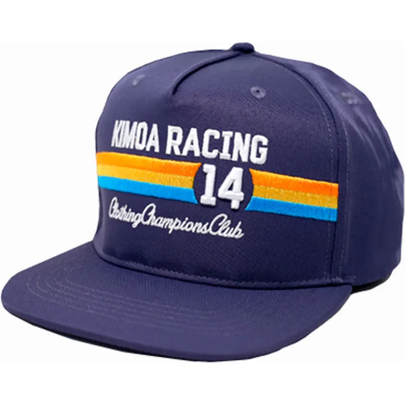 marineblaue-verstellbare-flatcap-racing-14-von-kimoa marineblaue-verstellbare-flatcap-racing-14-von-kimoa