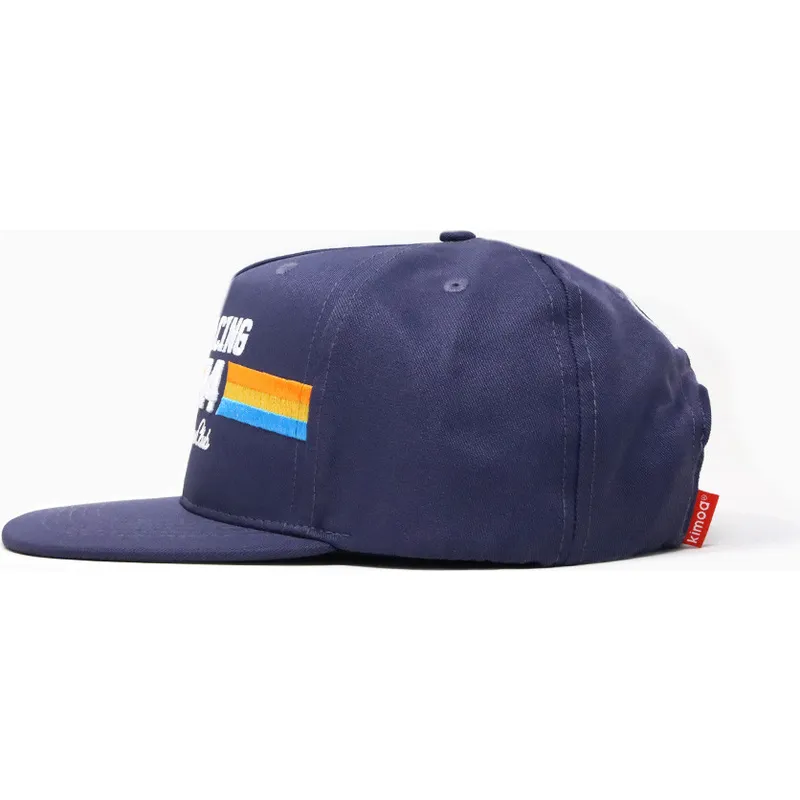 marineblaue-verstellbare-flatcap-racing-14-von-kimoa marineblaue-verstellbare-flatcap-racing-14-von-kimoa