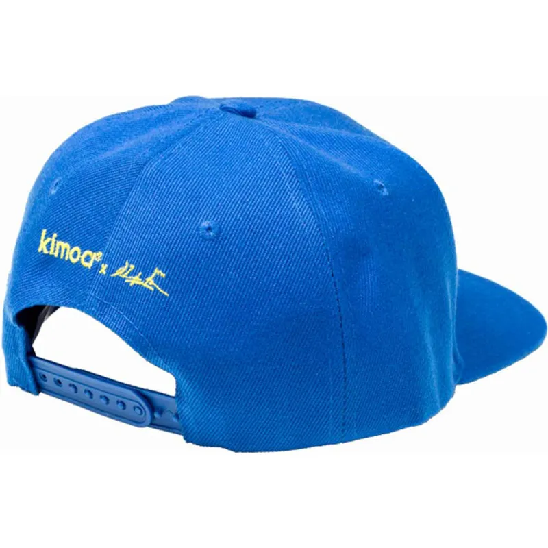 blaue-flatcap-snapback-panda-by-domingo-zapata-von-kimoa