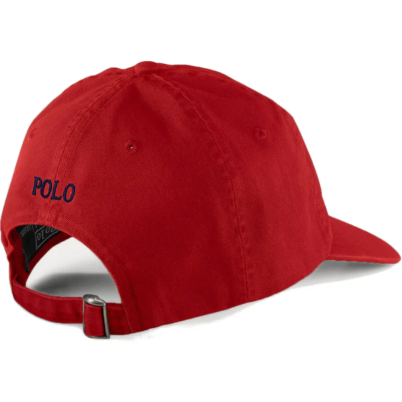 rote-verstellbare-curved-cap-mit-blauem-logo-cotton-chino-classic-sport-von-polo-ralph-lauren rote-verstellbare-curved-cap-mit-blauem-logo-cotton-chino-classic-sport-von-polo-ralph-lauren
