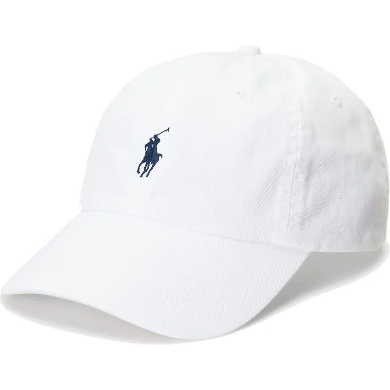 weisse-verstellbare-curved-cap-mit-blauem-logo-cotton-chino-classic-sport-von-polo-ralph-lauren