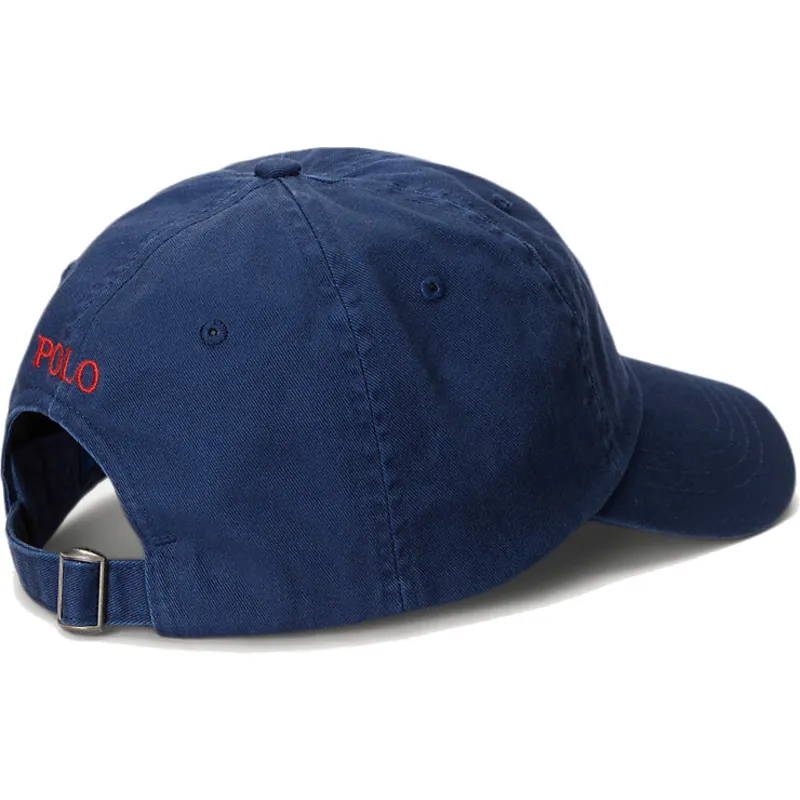 marineblaue-verstellbare-curved-cap-mit-rotem-logo-cotton-chino-classic-sport-von-polo-ralph-lauren