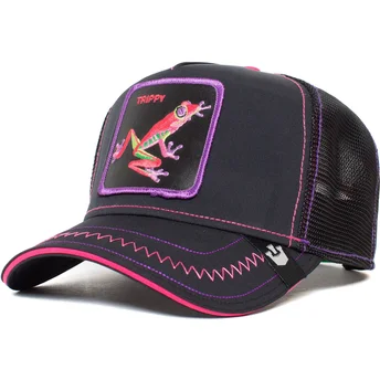 Goorin Bros. Frog Trippy Triiipppy This Is The Drip The Farm Black Trucker Hat