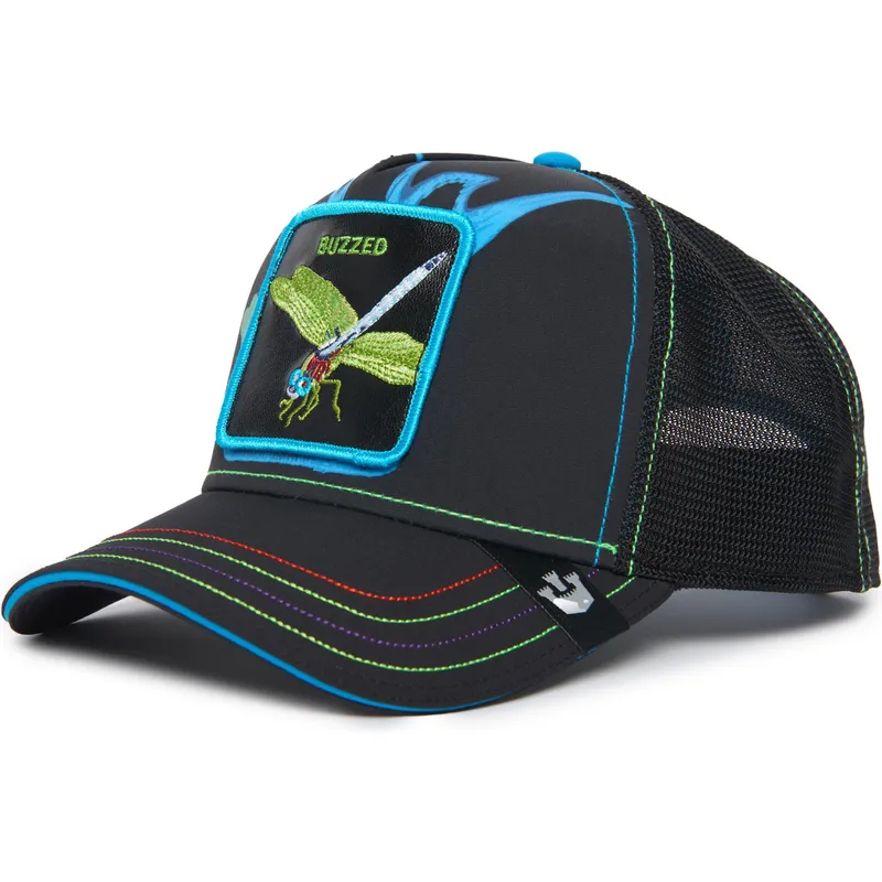trucker-cap-schwarz-libelle-buzzed-bbuzzzedd-this-is-the-drip-the-farm-von-goorin-bros
