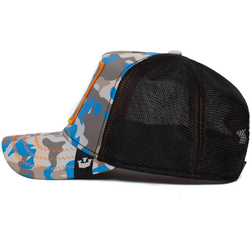 trucker-cap-camouflage-blau-fasan-lucky-luck-stays-down-the-farm-von-goorin-bros trucker-cap-camouflage-blau-fasan-lucky-luck-stays-down-the-farm-von-goorin-bros