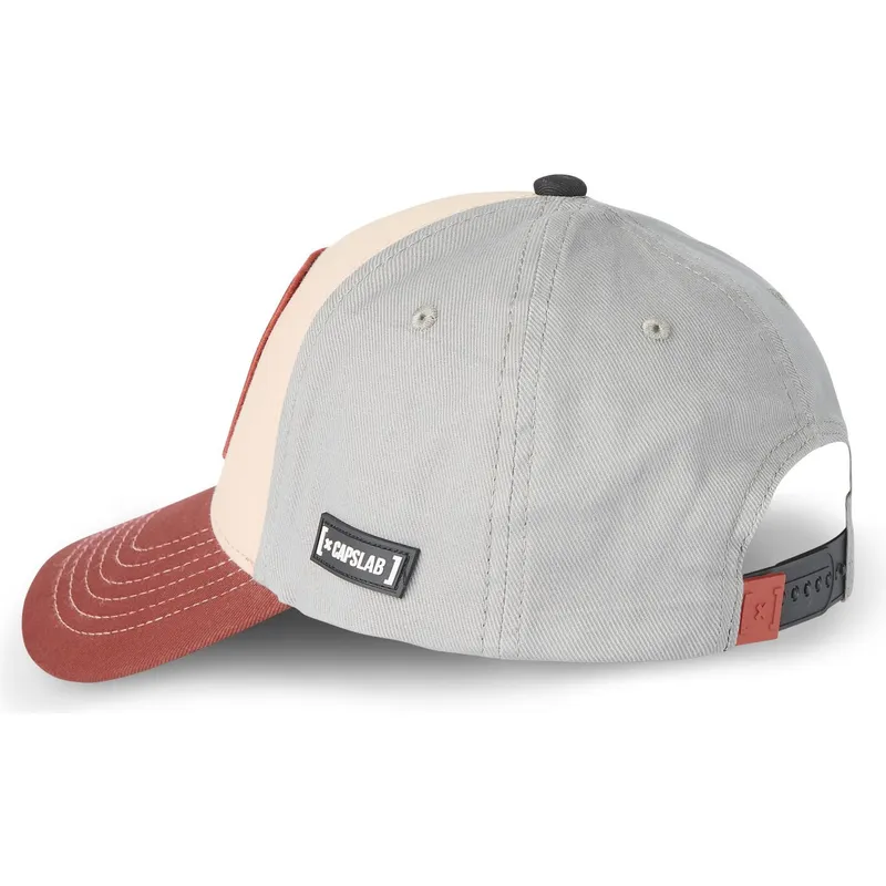 beige-marineblau-und-rote-gebogene-snapback-kappe-bugs-bunny-bu6-looney-tunes-von-capslab
