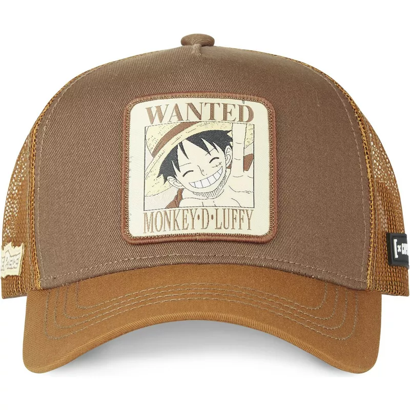 capslab-monkey-d-luffy-wanted-dead-or-alive-wan2-one-piece-brown-trucker-hat