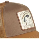 braune-trucker-kappe-monkey-d-luffy-wanted-dead-or-alive-wan2-one-piece-von-capslab