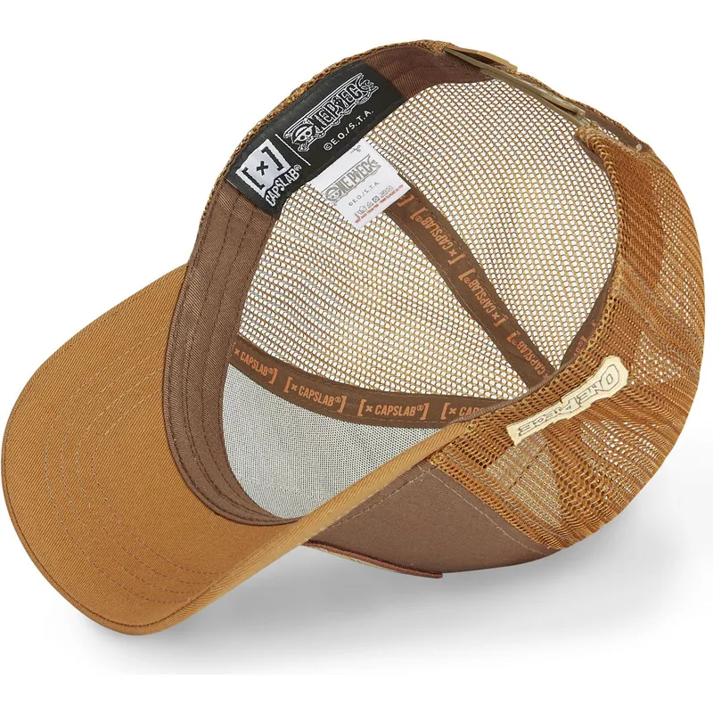 braune-trucker-kappe-monkey-d-luffy-wanted-dead-or-alive-wan2-one-piece-von-capslab