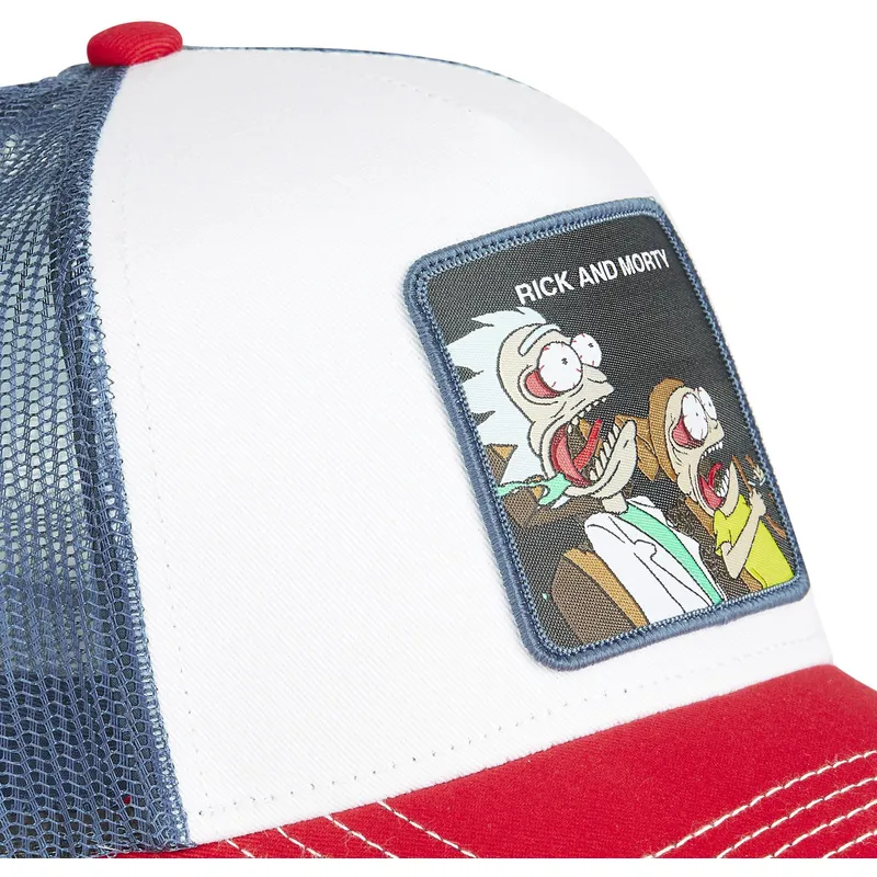 weisse-blaue-und-rote-trucker-kappe-rick-und-morty-re4-rick-und-morty-von-capslab