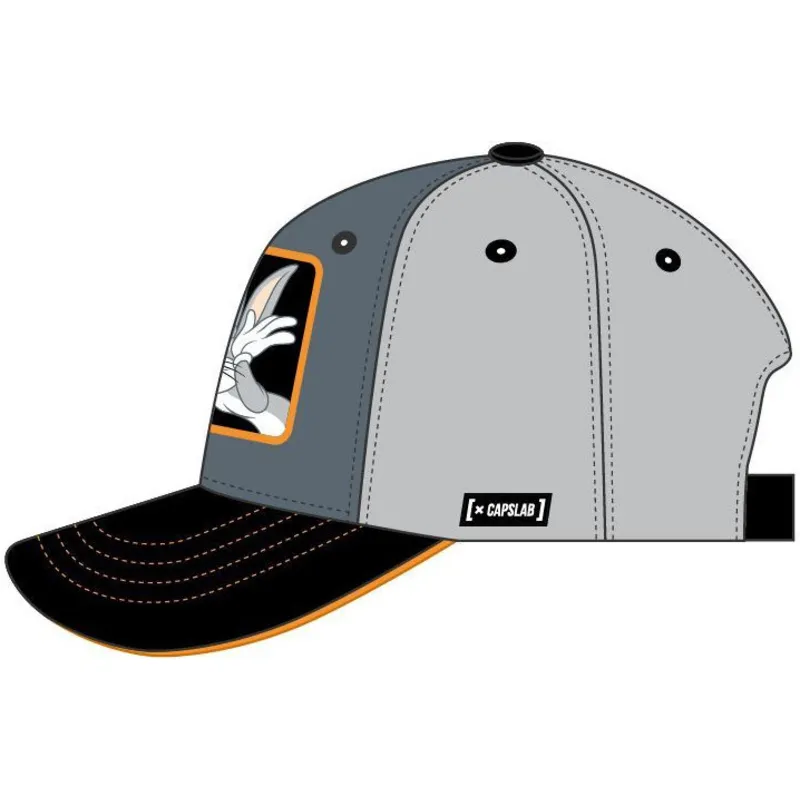 graue-verstellbare-curved-cap-bugs-bunny-bu4-looney-tunes-von-capslab graue-verstellbare-curved-cap-bugs-bunny-bu4-looney-tunes-von-capslab