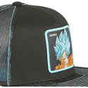 schwarze-und-blaue-trucker-flatcap-son-goku-super-saiyan-blue-sa1-dragon-ball-von-capslab