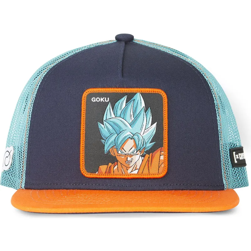 flache-trucker-kappe-marineblau-und-orange-son-goku-super-saiyan-blue-sa2-dragon-ball-von-capslab flache-trucker-kappe-marineblau-und-orange-son-goku-super-saiyan-blue-sa2-dragon-ball-von-capslab