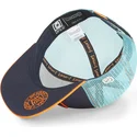 flache-trucker-kappe-marineblau-und-orange-son-goku-super-saiyan-blue-sa2-dragon-ball-von-capslab