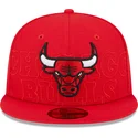 casquette-plate-rouge-ajustee-59fifty-draft-edition-2023-chicago-bulls-nba-new-era