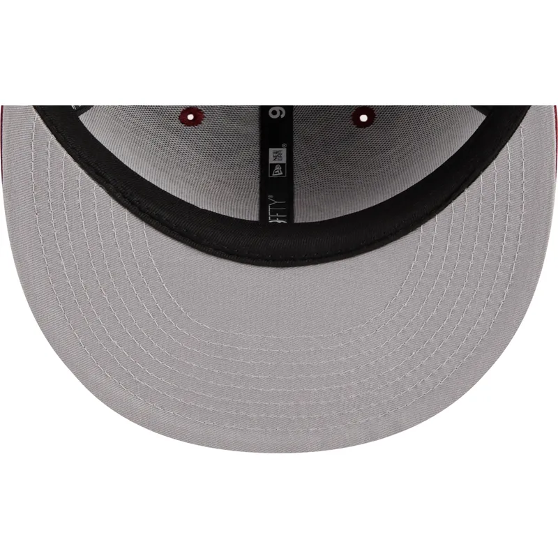 rote-flache-snapback-kappe-9fifty-draft-edition-2023-der-cleveland-cavaliers-nba-von-new-era