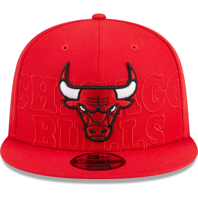 rote-flache-snapback-kappe-9fifty-draft-edition-2023-der-chicago-bulls-nba-von-new-era