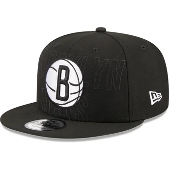 Mützen flach schwarz snapback 9FIFTY Draft Edition 2023 der Brooklyn Nets NBA von New Era