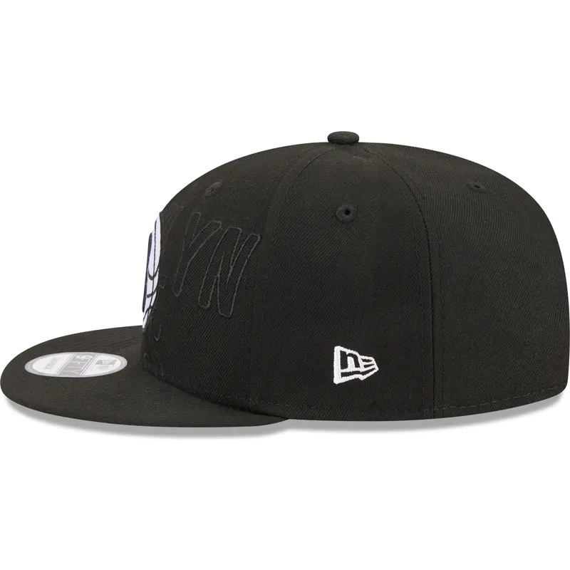 schwarze-flache-snapback-kappe-9fifty-draft-edition-2023-der-brooklyn-nets-nba-von-new-era schwarze-flache-snapback-kappe-9fifty-draft-edition-2023-der-brooklyn-nets-nba-von-new-era