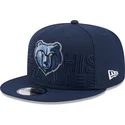 mutzen-flach-marineblau-snapback-9fifty-draft-edition-2023-der-memphis-grizzlies-nba-von-new-era