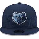 mutzen-flach-marineblau-snapback-9fifty-draft-edition-2023-der-memphis-grizzlies-nba-von-new-era
