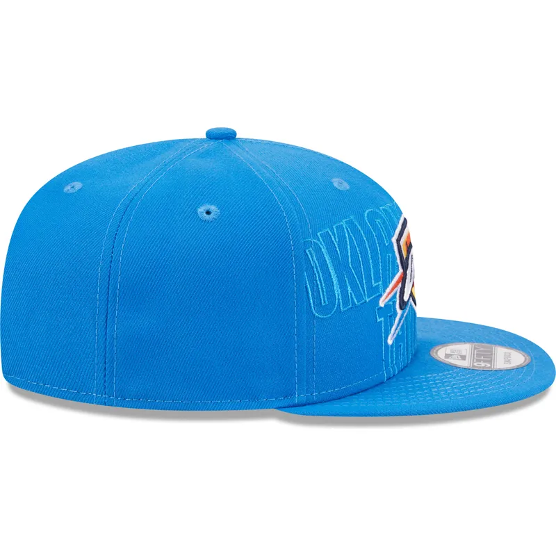 mutzen-flach-blau-snapback-9fifty-draft-edition-2023-der-oklahoma-city-thunder-nba-von-new-era