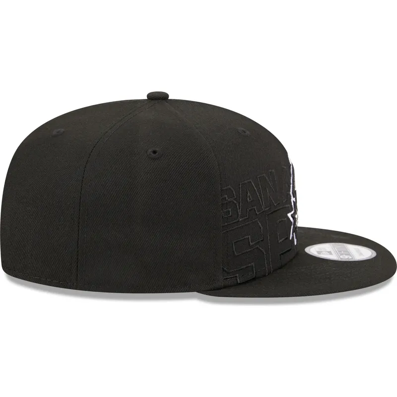mutzen-flach-schwarz-snapback-9fifty-draft-edition-2023-der-san-antonio-spurs-nba-von-new-era
