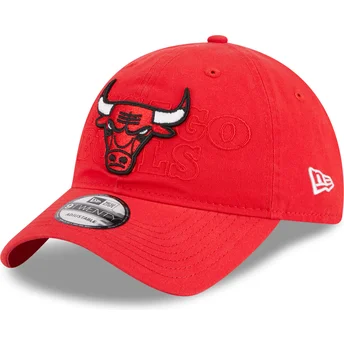 Mützen gebogen rot verstellbares band 9TWENTY Draft Edition 2023 der Chicago Bulls NBA von New Era