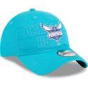 blaue-verstellbare-gebogene-kappe-9twenty-draft-edition-2023-der-charlotte-hornets-nba-von-new-era