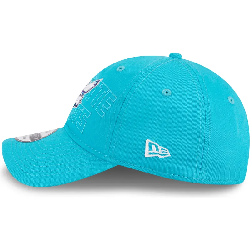blaue-verstellbare-gebogene-kappe-9twenty-draft-edition-2023-der-charlotte-hornets-nba-von-new-era