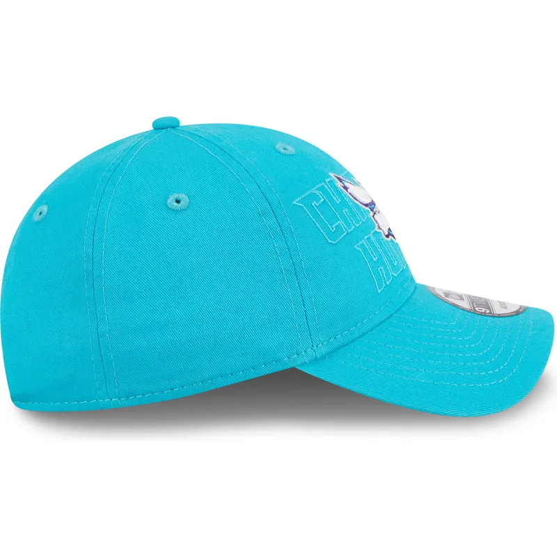 blaue-verstellbare-gebogene-kappe-9twenty-draft-edition-2023-der-charlotte-hornets-nba-von-new-era