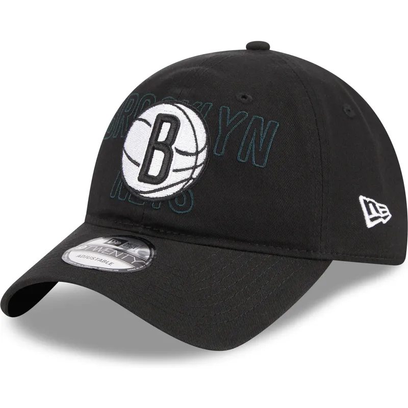 schwarze-verstellbare-gebogene-kappe-9twenty-draft-edition-2023-der-brooklyn-nets-nba-von-new-era schwarze-verstellbare-gebogene-kappe-9twenty-draft-edition-2023-der-brooklyn-nets-nba-von-new-era