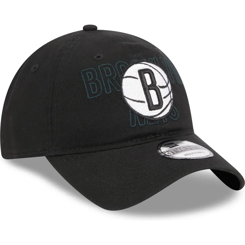 schwarze-verstellbare-gebogene-kappe-9twenty-draft-edition-2023-der-brooklyn-nets-nba-von-new-era schwarze-verstellbare-gebogene-kappe-9twenty-draft-edition-2023-der-brooklyn-nets-nba-von-new-era