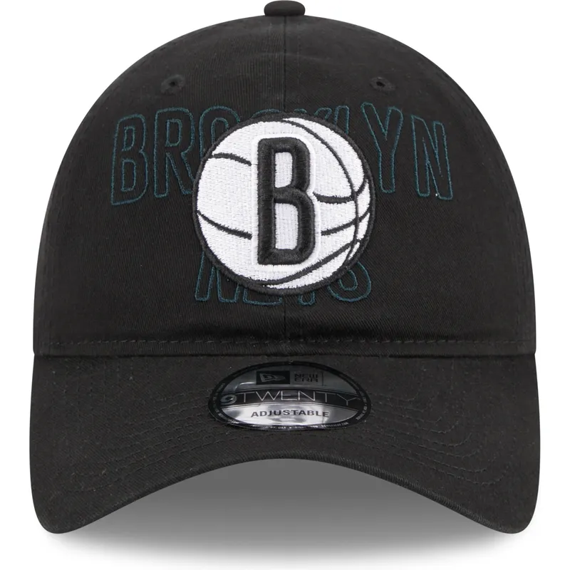 schwarze-verstellbare-gebogene-kappe-9twenty-draft-edition-2023-der-brooklyn-nets-nba-von-new-era schwarze-verstellbare-gebogene-kappe-9twenty-draft-edition-2023-der-brooklyn-nets-nba-von-new-era