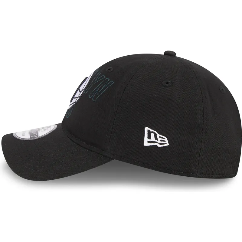 schwarze-verstellbare-gebogene-kappe-9twenty-draft-edition-2023-der-brooklyn-nets-nba-von-new-era schwarze-verstellbare-gebogene-kappe-9twenty-draft-edition-2023-der-brooklyn-nets-nba-von-new-era