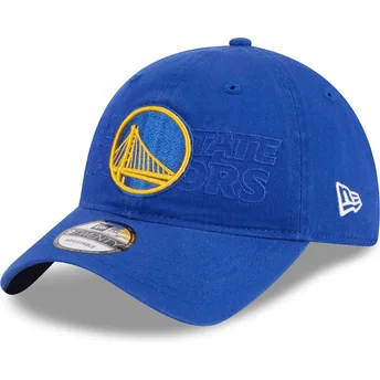 Mützen gebogen blau verstellbares band 9TWENTY Draft Edition 2023 der Golden State Warriors NBA von New Era