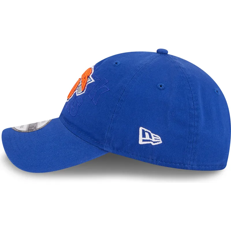 blaue-verstellbare-curved-cap-9twenty-draft-edition-2023-der-new-york-knicks-nba-von-new-era