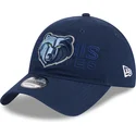 marineblaue-verstellbare-gebogene-kappe-9twenty-draft-edition-2023-der-memphis-grizzlies-nba-von-new-era