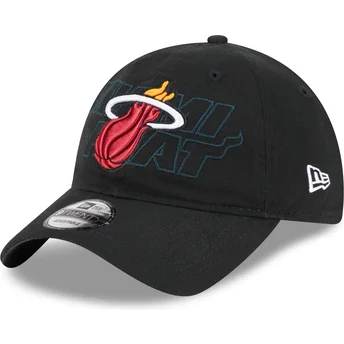 Mützen gebogen schwarz verstellbares band 9TWENTY Draft Edition 2023 der Miami Heat NBA von New Era