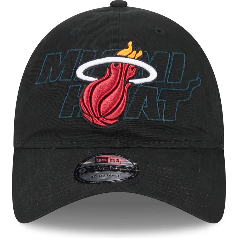 schwarze-verstellbare-gebogene-kappe-9twenty-draft-edition-2023-von-miami-heat-nba-von-new-era schwarze-verstellbare-gebogene-kappe-9twenty-draft-edition-2023-von-miami-heat-nba-von-new-era